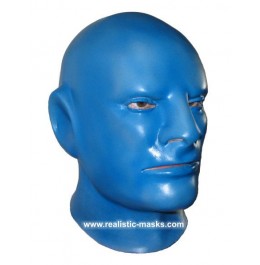 Latexmaske 'Blauer Mann'