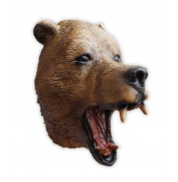 Grizzlybär Maske aus Latex