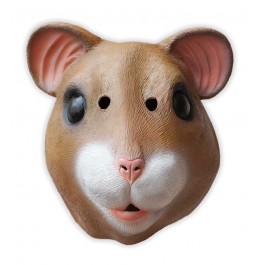 Maske Hamster aus Latex
