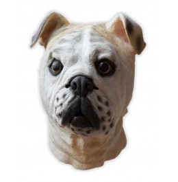 Hunde Maske aus Latex Bulldogge