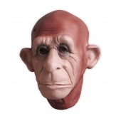 Affenmaske aus Latex Braun