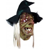 Grusel Maske für Halloween 'Schaurige Hexe'