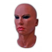 Maske Frauengesicht aus Schaumlatex dunkler Hautton 'Lora'