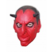 Schaumlatex Maske Teufel Rot