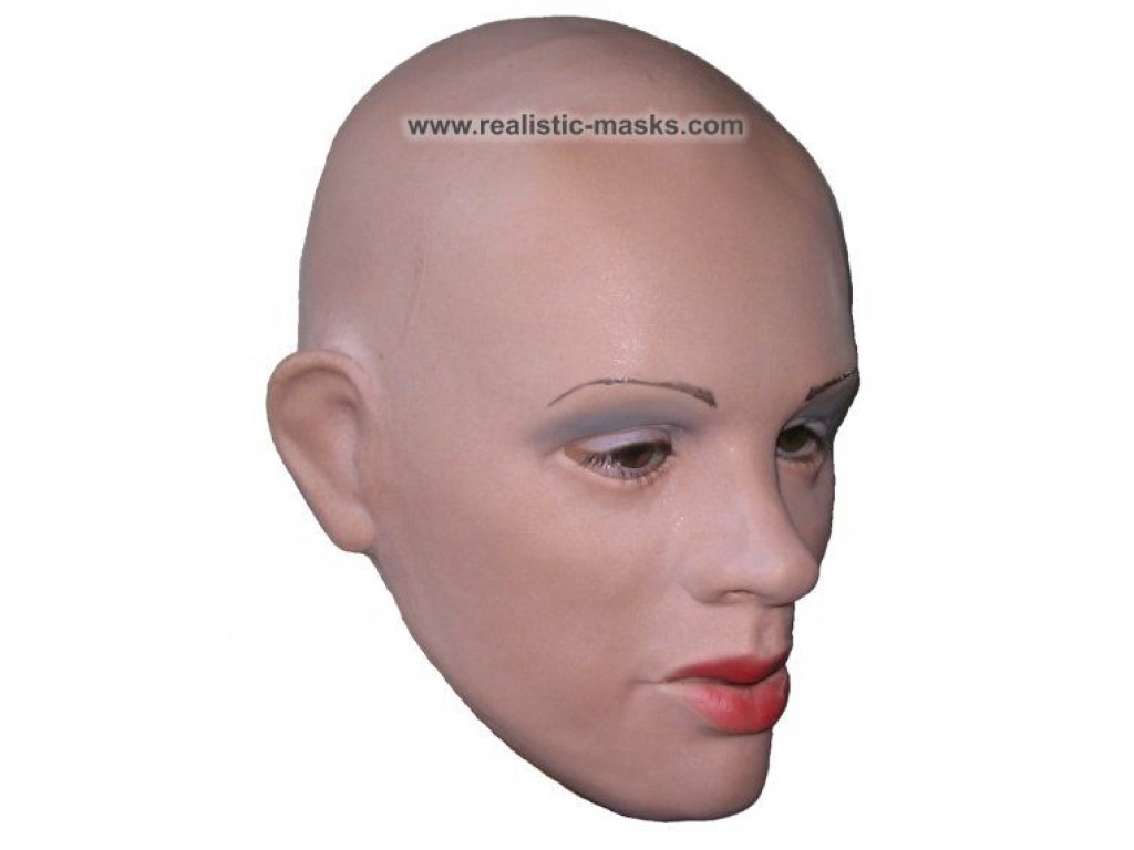 had fire gange Krage Woman's Face Rubber Mask - Realistic Masks