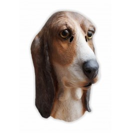 Maska Pies Lateksowa Basset hound