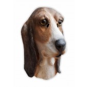 Maska Pies Lateksowa Basset hound