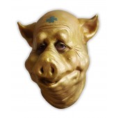 Máscara Latex Porco Dourado