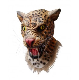 Máscara de látex de leopardo
