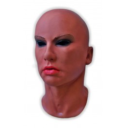 Latex Vrouwenmasker Female Masker Crossdresser Donkere Huid 'Lora'