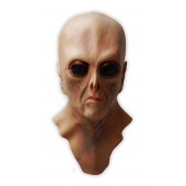 Latex Alien Masker Grote Zwarte Ogen