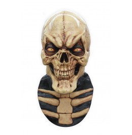 Teschio e ossa Maschera di lattice di Halloween
