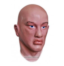 Maschera Realistico 'Uomo con Gli Occhi Blu'