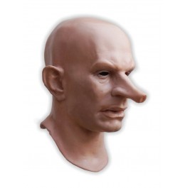 Maschera di Lattice Uomo Naso Lungo