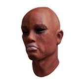 Maschera in Lattice Volto Realistico Pelle Scura 'Jayden'
