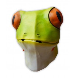 Masque Grenouille Verte en Latex 